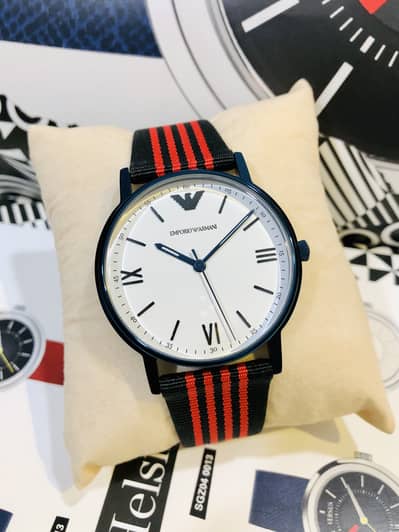 EMPORIO ARMANI SPORTS-WHITE & BLUE CASE-NEW WATCH-SEIKO CITIZEN CASIO