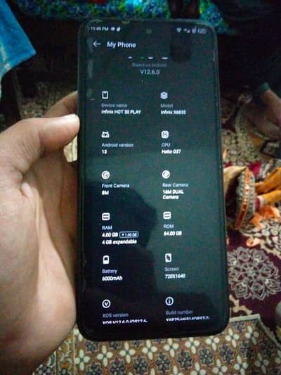 Infinix hot 30 play available for sale in reasonable price