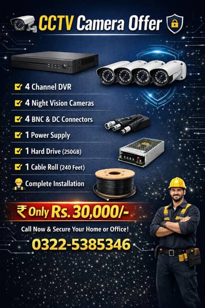 cctv 4 unv Camera Setup complete