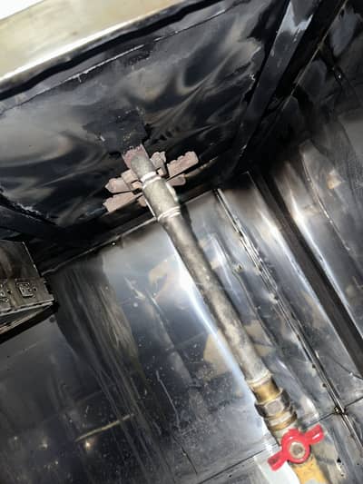 Hot plate with fryer commercial used