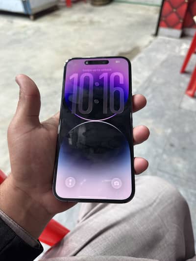 iphone 14 pro max 128gb with box non pta jv 10 by 10 condition