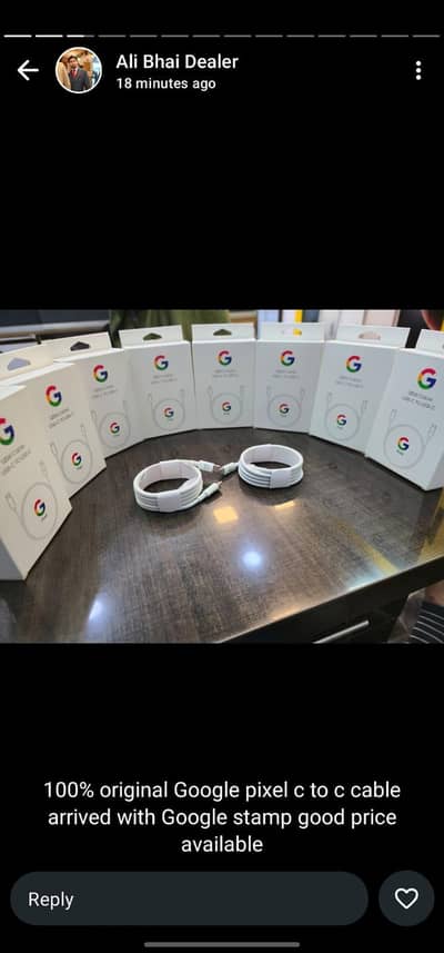 Google pixel original type c to type c cable