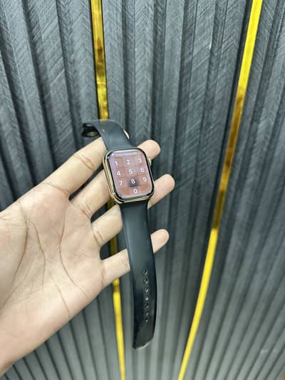 Apple watch series 7 stainless steel 41 mm gold