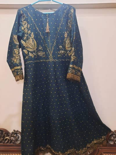 New gul ahmed with khaadi trouser and 2 time wear origins frock trouse