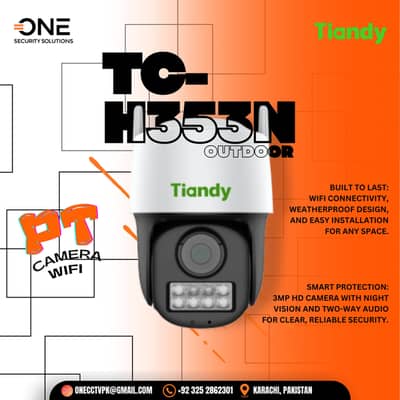 Tiandy Wifi CCTV Camera | Complete Wifi Series Available | 360° Degree