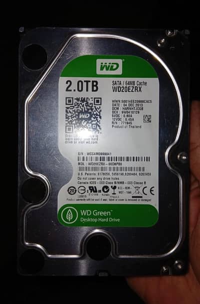 Western Digital Green Hard Drive 100% Health