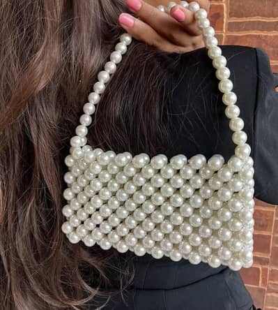 pearl bag handmade