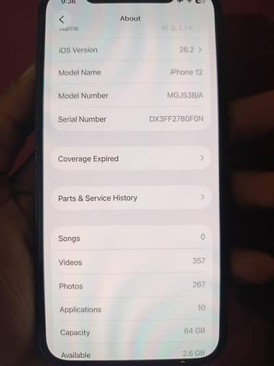 Iphone 12 NON PTA (with box)