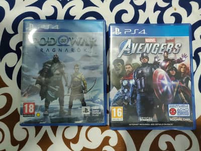 God of war Ragnarok, Marvel Avengers Ps4 PS5