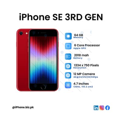 Need Iphone se 3rd or Iphone 8 (pta approved)