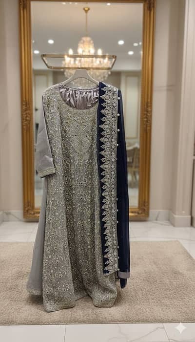Walima Dress – Heavy Embellished – Worn Once – Excellent Condition