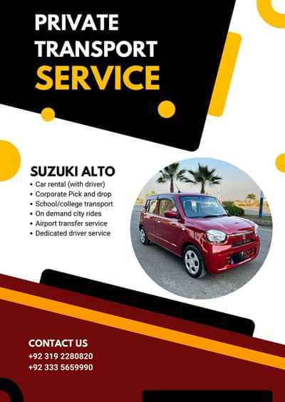 Pick and drop service available from chakri road to Islamabad