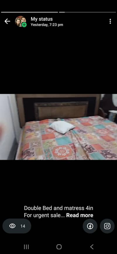 King Size Bed with matress FOR SALE