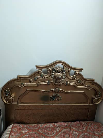 pure wood 2 single bed set