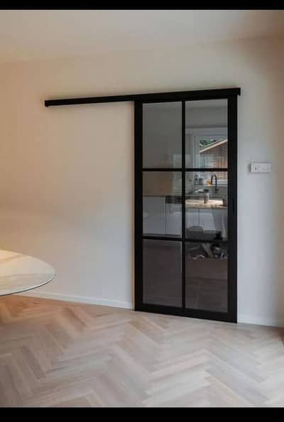 Aluminium glass window doors partition glass paper work