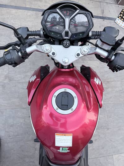 Red colour 7200KM driven punjab registered