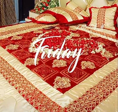 bridal bedsheet