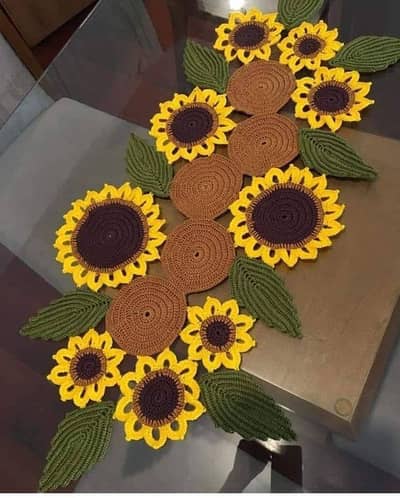 Handmade Crochet Table Runners & Decor Sets Retail price multan