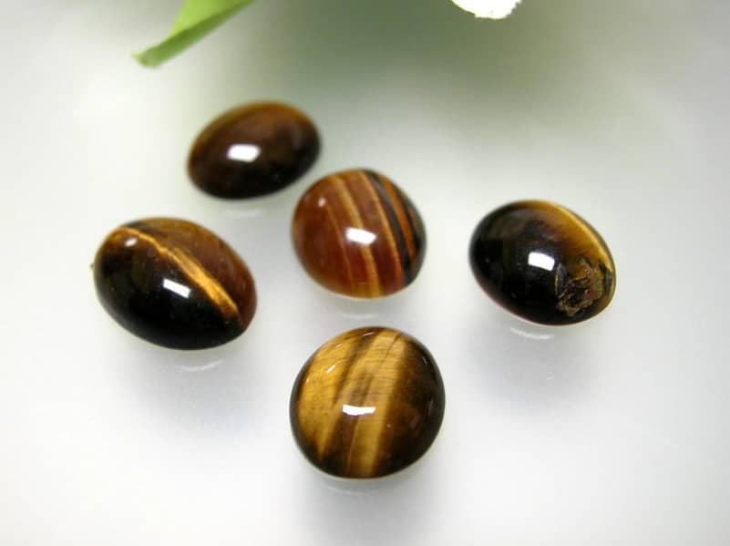 Gemstone Tiger eye Agate . Ruby . Moonstone. Opal 1