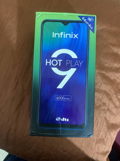 Infinix Hot 9 Play 4/64 Dual Pta Approved with box