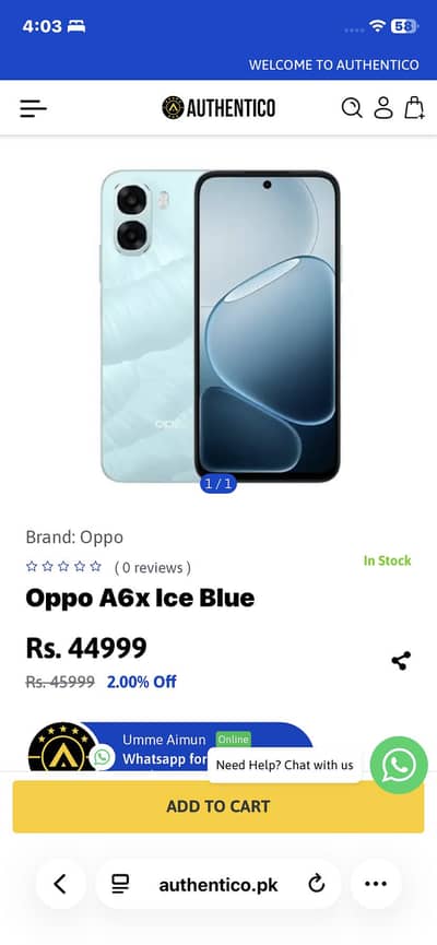 Oppo a6x 4 64