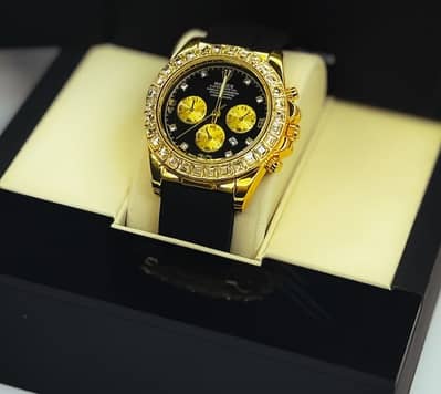 Rolex Daytona watch with silicon strap