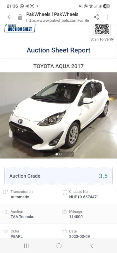 TOYOTA AQUA 10/10 CONDITION