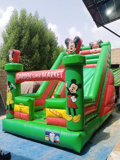 Jumping castle / token rides / slide / games / jhuly / kiddi ride / ri