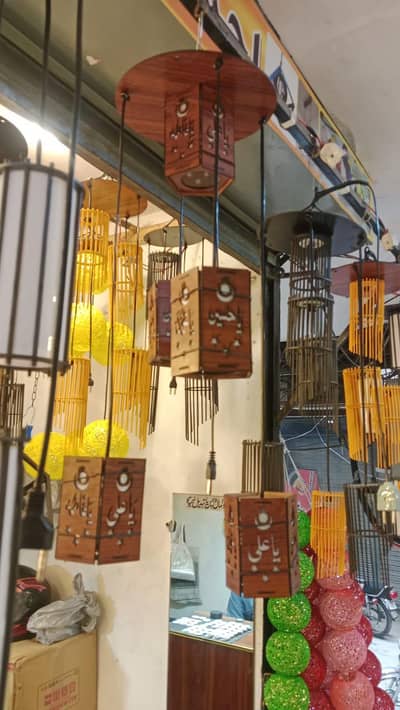 wooden Lamps for events