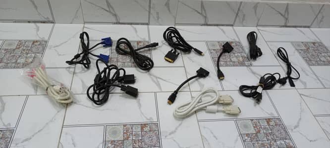 New PC Power cables HDMI VGA Connectors Whole sale Quantity