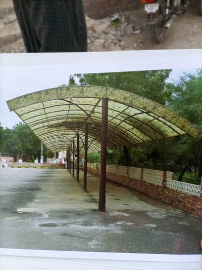 Fiberglass sheets shed