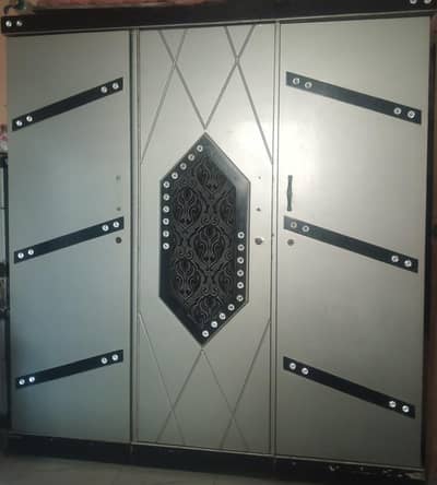 Modern Grey & Black Bedroom Set-Bed,wardrobe, Dressing Table & divider