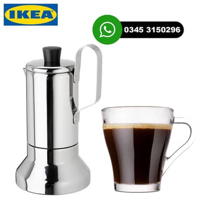 Ikea Stainless Steel Italian Coffee Maker