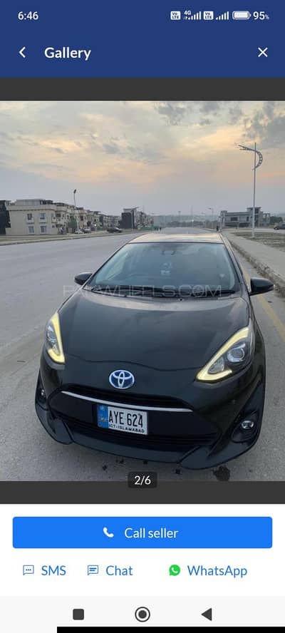 Toyota aqua s led soft leather selection