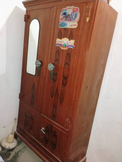 Wooden, Iron Almirah, Wardrobe, Baksa 03012035636