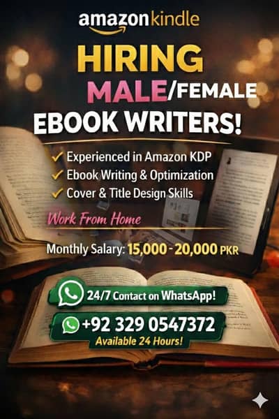 Amazon kdp Ebook Writer & editor