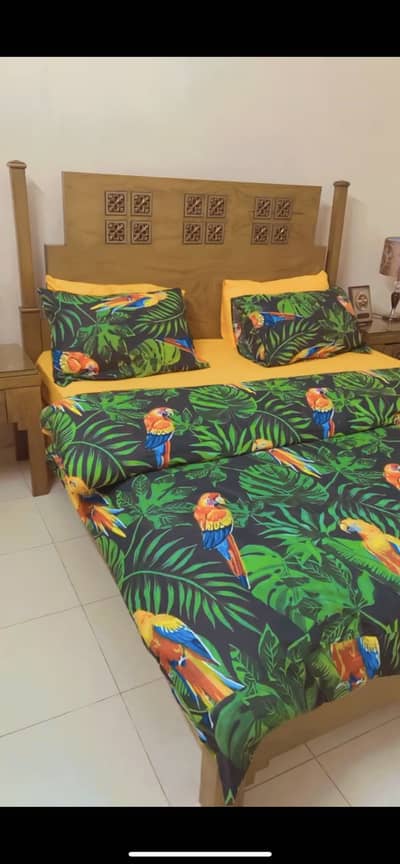 Wooden solid Bedset