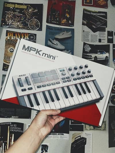 AKAI MPK Mini MK4  MIDI Controller keyboard – Grey Colour | Box Packed
