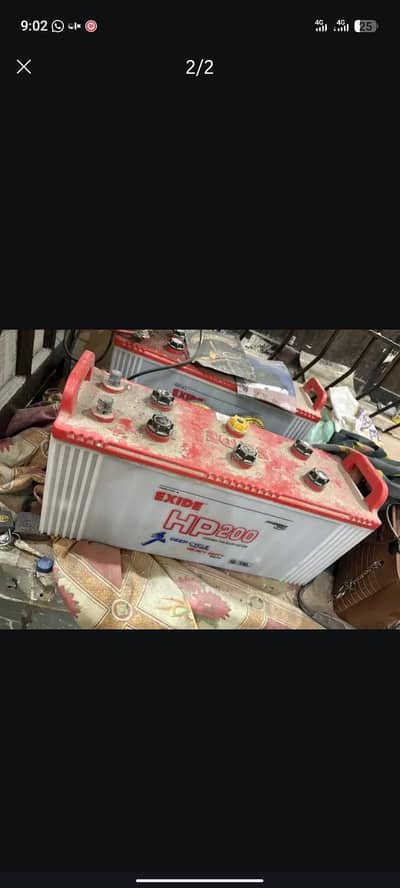 Exide battery 200 ampere truck battery/ ups battery/solar battery mint