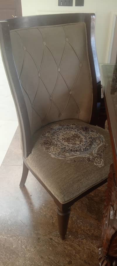 8 dinning chairs are  available for sale