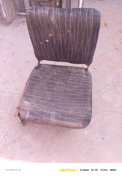 Rear folding seat for carry dabba/ hijet