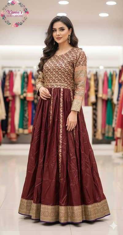 banarsi frock stitched