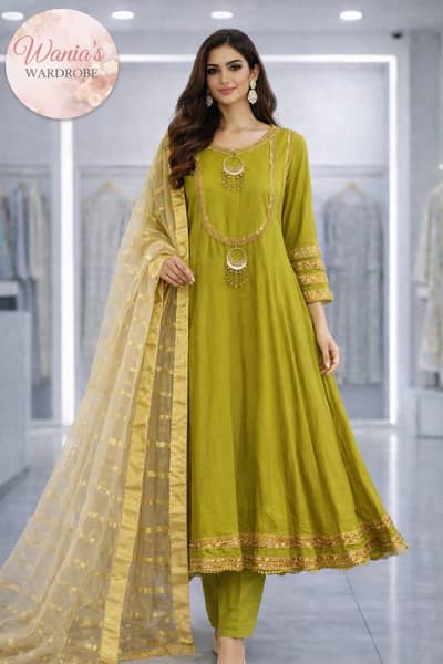 long smart look frock