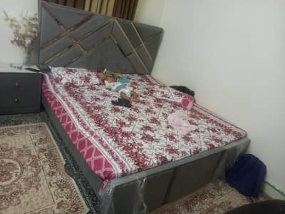 1 bed set and 1 dining table set