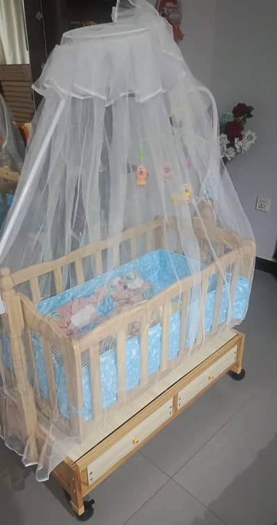 Wooden Baby Cot