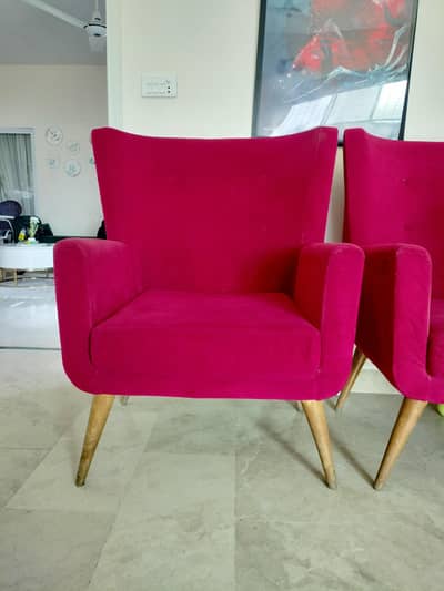 2 single seater sofa chairs for sale