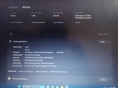 Ryzen 5 7520U Lenovo V15 G4 AMN
