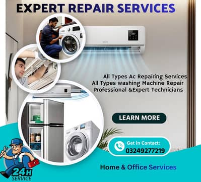 Expert Repair Services All Brands AC & Washing machine