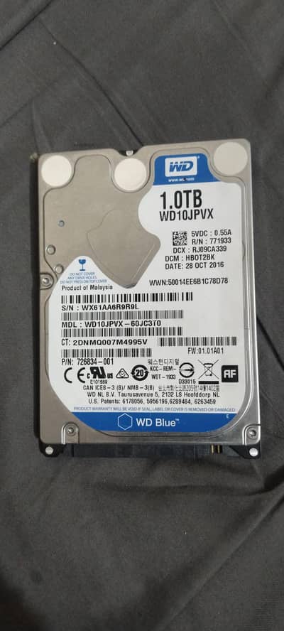 WD 1.0TB WD 10JPVX ( hard drive )