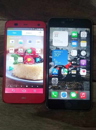 iphone 6s plus or Au Mobile bair se ayaa ha